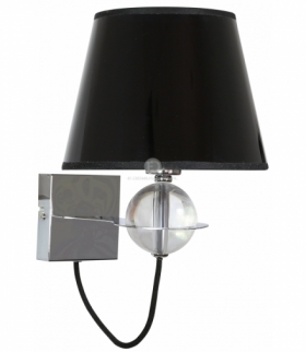 TESORO LAMPA KINKIET 1X40W E14 CZARNY ZŁOTY SRODEK Candellux 21-29508