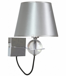 TESORO LAMPA KINKIET 1X40W E14 SREBRNY Candellux 21-29522