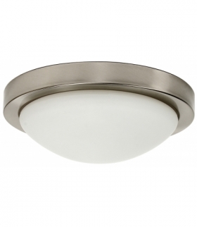 RODA LAMPA SUFITOWA PLAFON 265 E27 1X60W SATYNA NIKIEL Candellux 13-74013