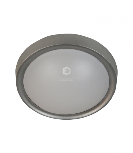 VATAN LAMPA SUFITOWA PLAFON 30 1X11W E27 PLASTIK ENERGO (W KOMPLECIE) SZARA Candellux 13-11438