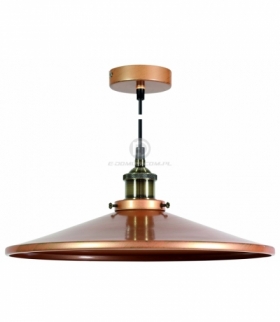 TILA LAMPA WISZĄCA 36 1X60W E27 KLOSZ NISKI MIEDZIANY Candellux 31-31334