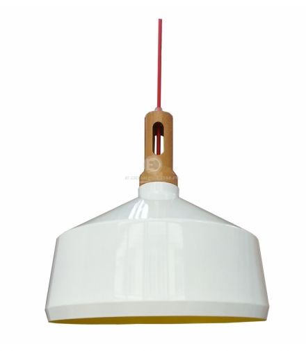 ROBINSON LAMPA WISZĄCA 36 1X60W E27 BIAŁY / WNĘTRZE ŻÓŁTE Candellux 31-37688