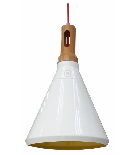 ROBINSON LAMPA WISZĄCA 26 1X60W E27 BIAŁY / WNĘTRZE ŻÓŁTE Candellux 31-37695