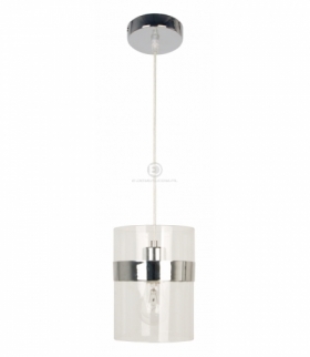BRANDO LAMPA WISZĄCA 15 1X60W E27 CHROM / TRANSPARENT Candellux 31-28044