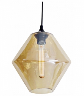 BREMEN LAMPA WISZĄCA 20 1X60W E27 KLOSZ DYMIONY + ŻARÓWKA Candellux 31-36636