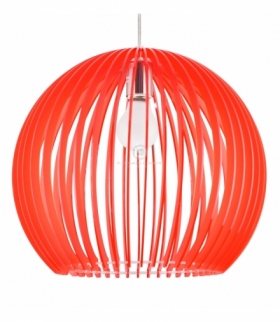 HAGA LAMPA WISZĄCA 1X60W E27 36X36X110 CZERWONY Candellux 31-50413