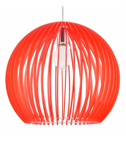 HAGA LAMPA WISZĄCA 1X60W E27 36X36X110 CZERWONY Candellux 31-50413
