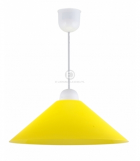 SAVA LAMPA WISZĄCA PLASTIK E27 1X60W ŻÓŁTY PROMOCJA Candellux 31-19809