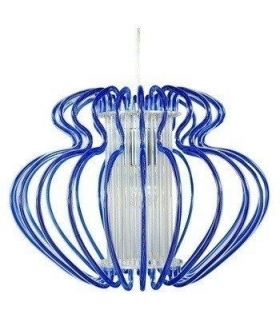 IMPERIA LAMPA WISZĄCA 1X60W E27 450X330 MAŁA NIEBIESKA PROMOCJA Candellux 31-36592