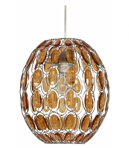 SELMA LAMPA WISZĄCA 25 1X40W E27 POMARAŃCZOWY + LINKA 85-10523 Candellux 31-02860