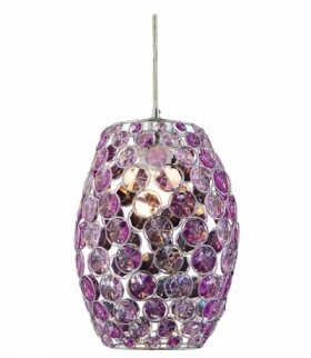 CORN LAMPA WISZĄCA 20 1X60W E27 FIOLET + LINKA 85-10523 Candellux 31-92536