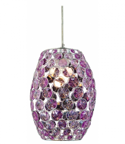 CORN LAMPA WISZĄCA 20 1X60W E27 FIOLET + LINKA 85-10523 Candellux 31-92536