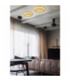 MERLE LAMPA SUFITOWA PLAFON 50 24W LED 3000K ZŁOTY Candellux 98-66190