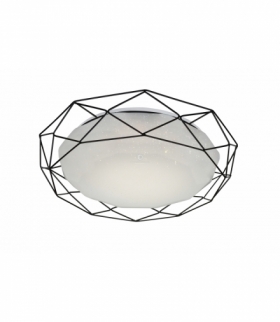 SVEN LAMPA SUFITOWA PLAFON 43 24W LED 3000K CZARNY Candellux 98-66244