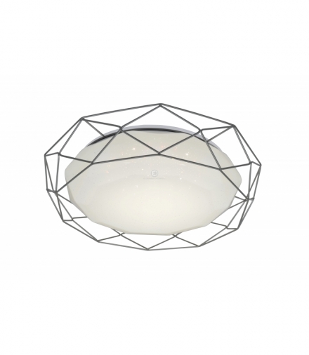 SVEN LAMPA SUFITOWA PLAFON 43 24W LED 3000K SZARY Candellux 98-66305