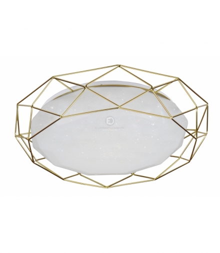 SVEN LAMPA SUFITOWA PLAFON 43 24W LED 3000K ZŁOTY Candellux 98-66312