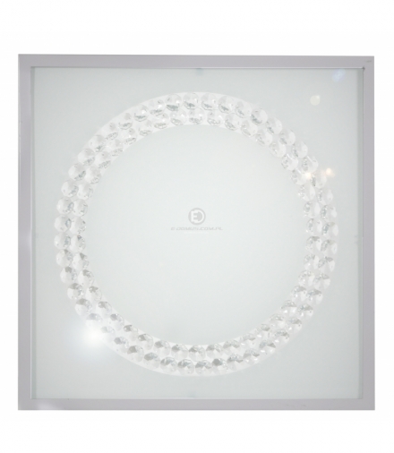 LUX LAMPA SUFITOWA PLAFON 29X29 16W LED 6500K SATYNA DUŻY RING Candellux 10-60679