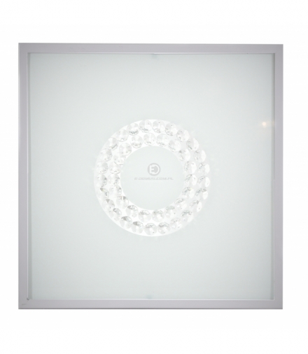 LUX LAMPA SUFITOWA PLAFON 29X29 16W LED 6500K SATYNA MAŁY RING Candellux 10-60686