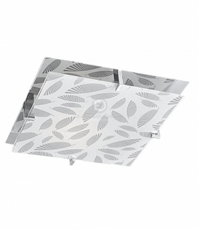 FIKUS LAMPA SUFITOWA PLAFON 30x30 1X60W E27 CHROM Candellux 10-12814