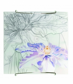 SPRING LAMPA SUFITOWA PLAFON 30X30 1X60W E27 FIOLETOWY Candellux 10-12982