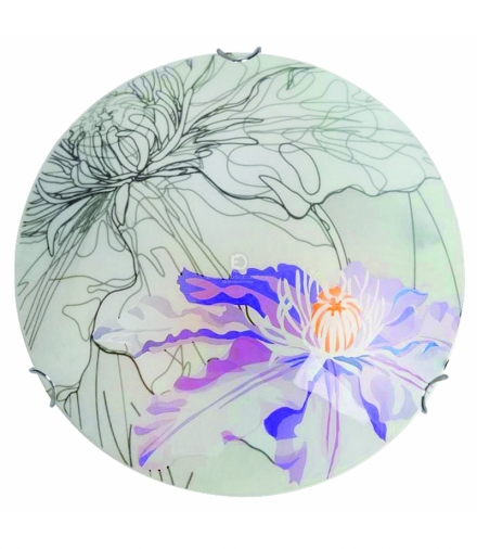 SPRING LAMPA SUFITOWA PLAFON 40 2X60W E27 FIOLETOWY Candellux 14-13033