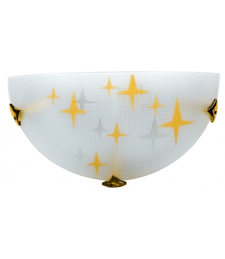 STARS LAMPA SUFITOWA PLAFON 1/2 1X60W E27 AMBRA Candellux 11-79506