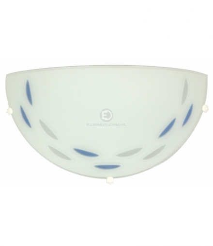 ŁEZKA LAMPA SUFITOWA PLAFON 1/2 NIEBIESKI 60W ECO Candellux 11-93427