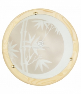 BAMBOO LAMPA SUFITOWA PLAFON 30 DREWNO STANDARD 1X60W E27 SOSNA Candellux 13-05021