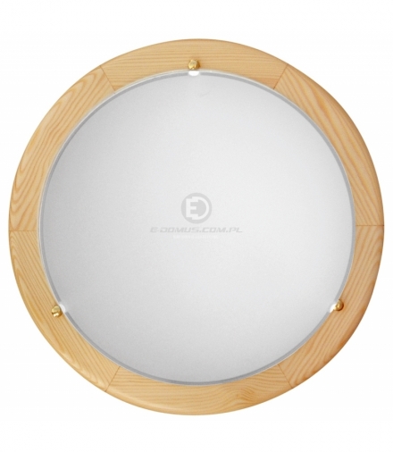 BIANCA LAMPA SUFITOWA PLAFON 30 DREWNO STANDARD 10W LED 6500 K SOSNA Candellux 13-54395