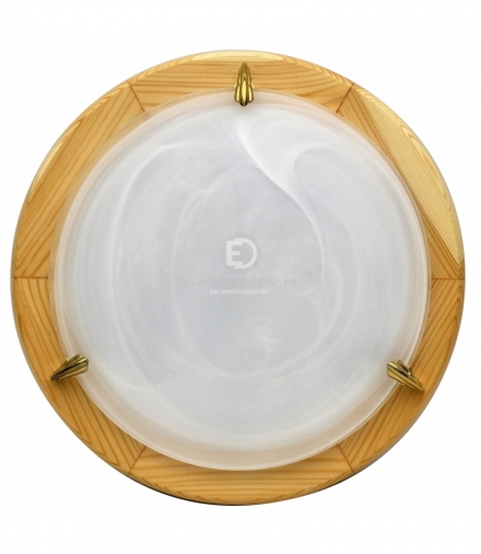 DUNA LAMPA SUFITOWA PLAFON 30 SOSNA ALABASTER 1X60W Candellux 13-64052