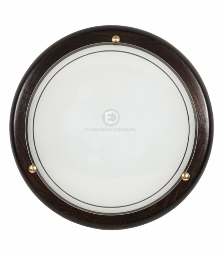 1030 LAMPA SUFITOWA PLAFON 30 DREWNO STANDARD 1X60W E27 WENGE Candellux 13-71104