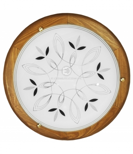 RUSTICA LAMPA SUFITOWA PLAFON 40 DREWNO STANDARD 1X60W E27 DĄB Candellux 14-06622