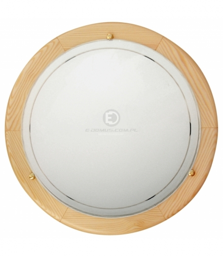 1030 LAMPA SUFITOWA PLAFON 30 DREWNO STANDARD 1X60W E27 SOSNA Candellux 13-32259