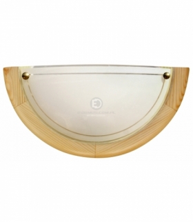 1030 LAMPA SUFITOWA PLAFON 1/2 DREWNO STANDARD 1X60W E27 SOSNA Candellux 11-32440