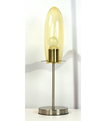 MELOT LAMPA 1X60W E27 NIKIEL MAT Z KLOSZEM PROMOCJA Candellux 41-10813