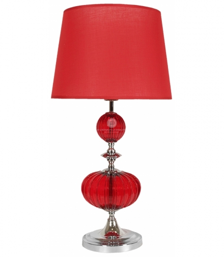 LAURETTA LAMPA GABINETOWA 1X60W E27 H-68 CZERWONA Candellux 41-01214