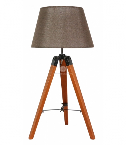 LUGANO LAMPA GABINETOWA 1X60W E27 BRĄZOWY + ABAŻUR Candellux 41-31211