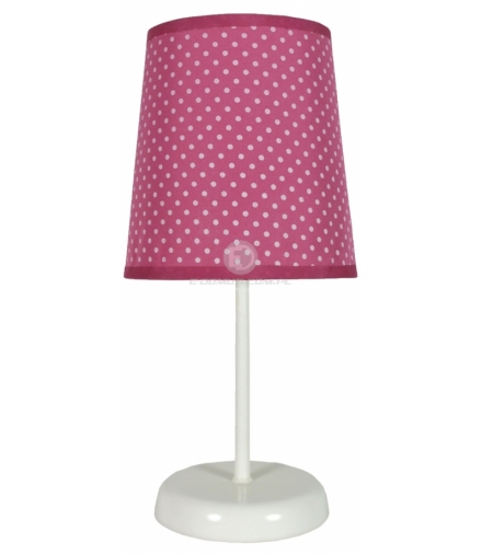 GALA LAMPA 1X40W E14 FUKSJA W KROPKI Candellux 41-98279