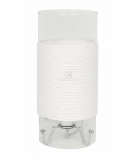 WRING LAMPA GABINETOWA 1X60W E27 CHROM TARANSPARENT / BIAŁY Candellux 41-28006