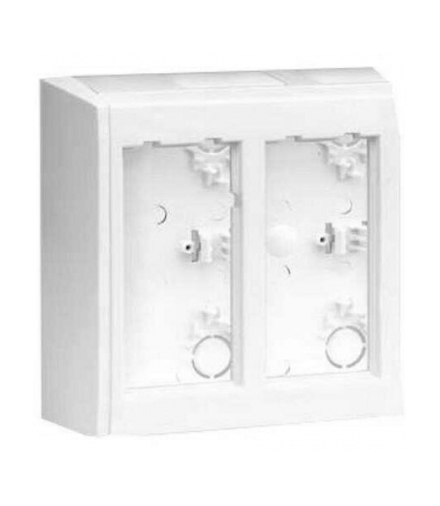 Obudowa natynkowa z pokrywami bocznymi CIMA PRO 2×K45 aluminium SBC100/8