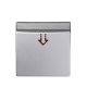 Pokrywa łącznika hotelowego aluminium mat, metalizowany 82078-63