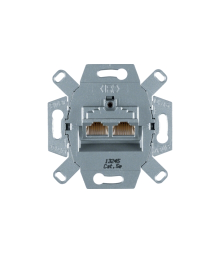 one.platform Mechanizm gniazda komputerowego UAE 2-kr (RJ45), ekranowane kat. 5e Berker 534555