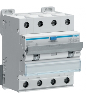 ADM482C RCBO Wyłącznik różnicowoprądowy z członem nadprądowym 4P 6kA C 32A/30mA Typ A Hager