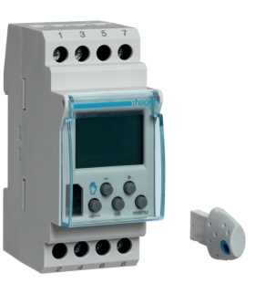 EG103E Zegar cyfrowy tygodniowy komfort 56 kroków programowych 230V 1P 16A Hager