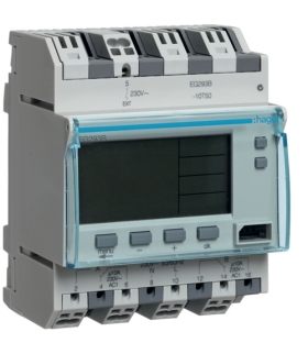 EG293B Zegar cyfrowy tygodniowy 300 kroków programowych 230V 2P 16A QuickConnect Hager