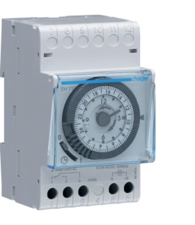 EH110 Zegar analogowy dobowy bez rezerwy chodu 230V 1P 16A Hager