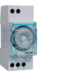 EH209 Zegar analogowy dobowy bez rezerwy chodu 230V 1P 16A Hager