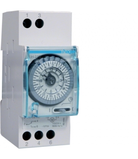 EH210 Zegar analogowy dobowy bez rezerwy chodu 230V 1P 16A Hager