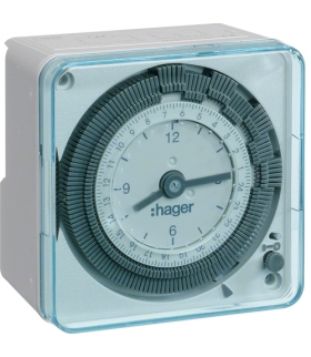 EH770 Zegar analogowy tygodniowy bez rezerwy chodu 230V 1P 16A Hager