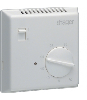 EK051 Termostat bimetalowy z wyłącznikiem ręcznym 230V 1P 10A Hager